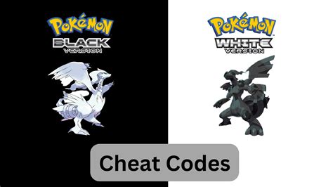 pokémon black and white cheats